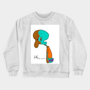 Squidward sad boy Crewneck Sweatshirt